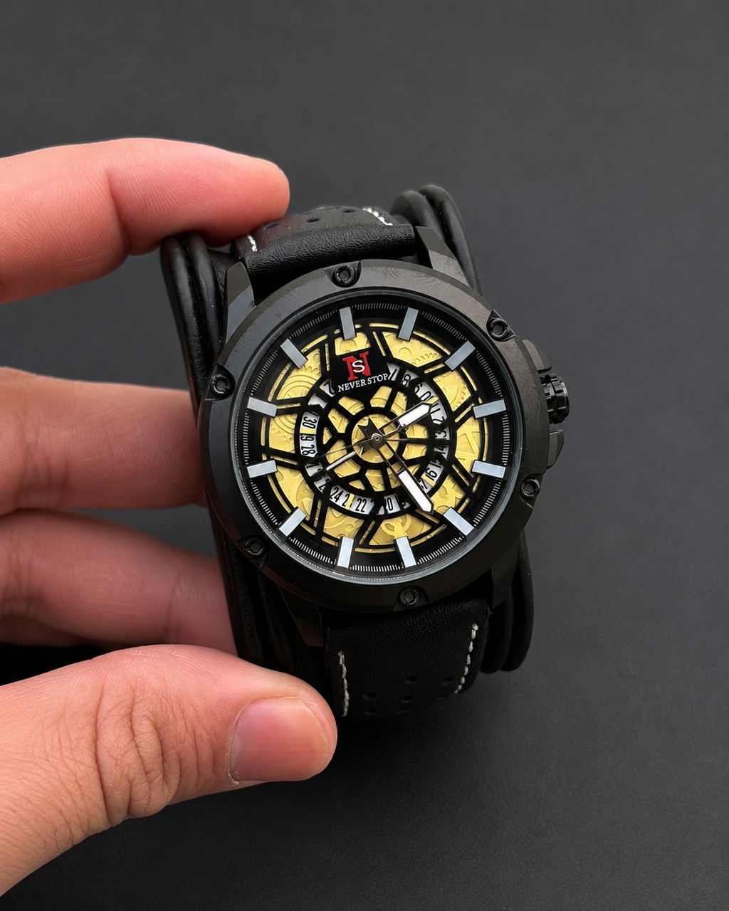 Never Stop Bold Series - Metal Body & Durable Leather