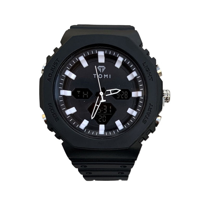 Rugged Edition - TOMI Dual Time Flagship Model - Water Resistant Durable & Comfortable Straps